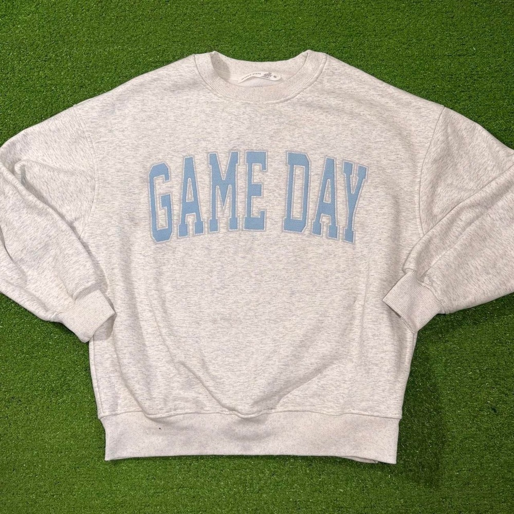 Altard State Women Crewneck Sweatshirt XXS  Football American Flag Game Day